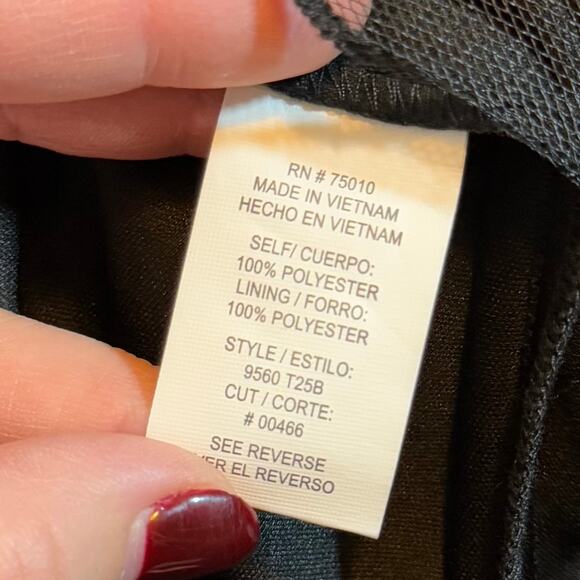 Way In Juniors 3 Black Beaded Backless Fit and Flare Sleeveless Party Dress Prom - Picture 9 of 9